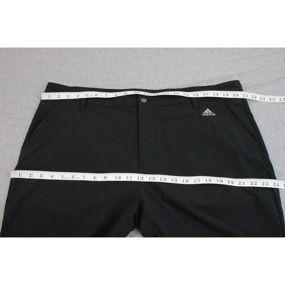 Adidas Golf Pants Mens 40 X 30 Black Flat Front Pockets High-Rise Straight Leg - Picture 6 of 8